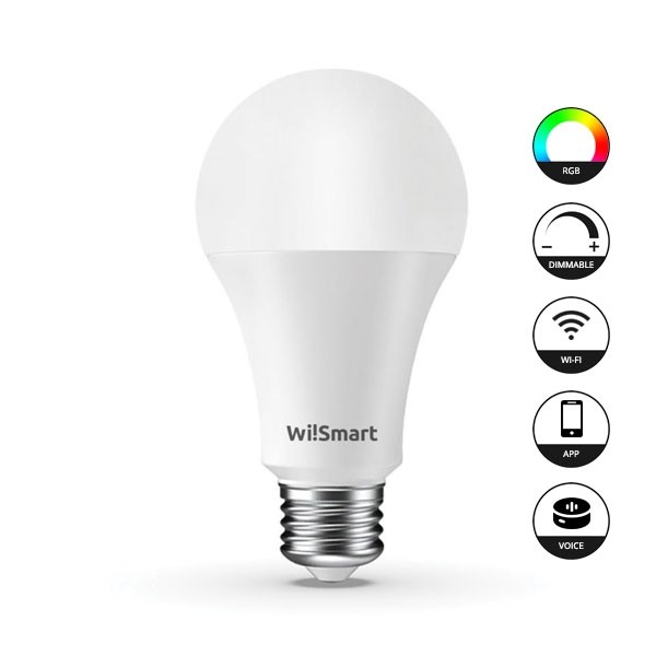 Lampadina Led RGB + 2700k WiFi Smart 6w E27, acquista su Hidrobrico