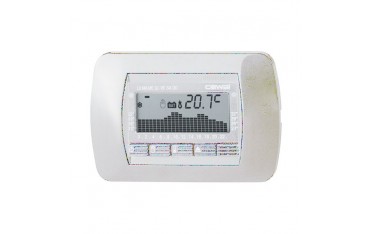 Cronotermostato Cewal RTC 100 Bianco Incasso Settimanale Digitale
