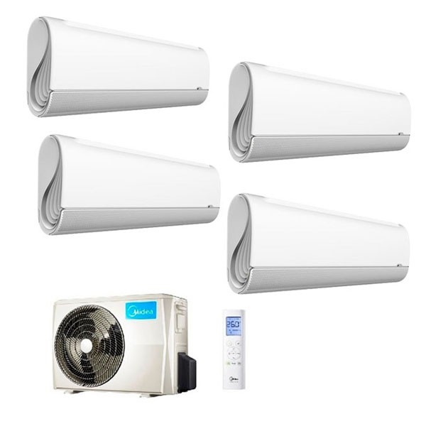 Climatizzatore Midea Quadri Split Mission Pro 9000+9000+12000+12000 M40E-28HFN8-Q R-32 9+9+12+12