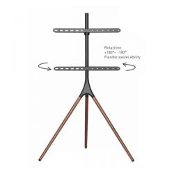 Supporto da Pavimento per TV Piatte o Curve da 45'' a 65'' Guarnieri 397