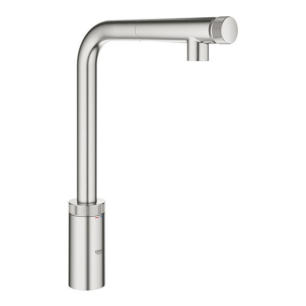 Miscelatore Lavello Estraibile Grohe Minta SmartControl Super Steel - 31613DC0