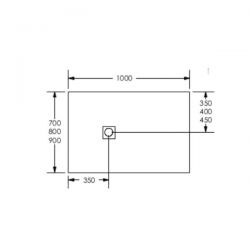 Piatto Doccia Filopavimento Ponsi 80x80 cm Effetto Pietra Bianco