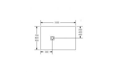Piatto Doccia Filopavimento Ponsi 80x80 cm Effetto Pietra Bianco