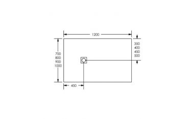 Piatto Doccia Filopavimento Ponsi 80x80 cm Effetto Pietra Bianco