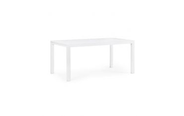 Tavolo da Giardino Rettangolare Allungabile Bizzotto Hilde 160-240X90X75CM in Alluminio Colore Bianco - 0662612