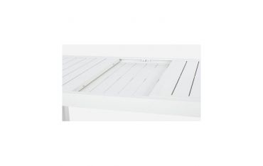 Tavolo da Giardino Rettangolare Allungabile Bizzotto Hilde 160-240X90X75CM in Alluminio Colore Bianco - 0662612