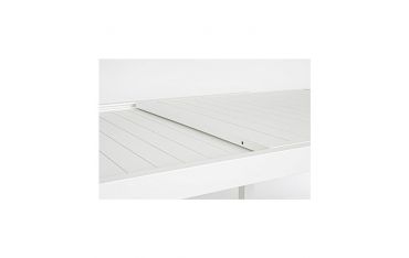 Tavolo da Giardino Rettangolare Allungabile Bizzotto Hilde 200-300X100X75CM in Alluminio Colore Bianco - 0663403