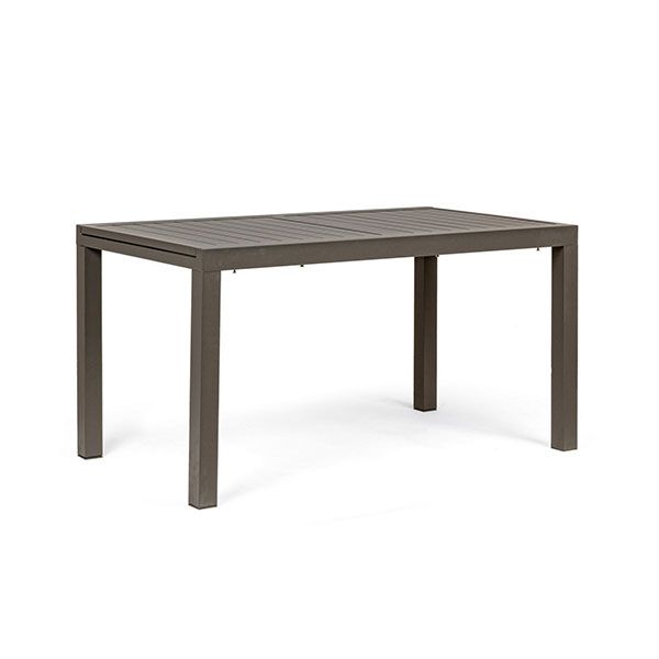 Tavolo da Giardino Rettangolare Allungabile Bizzotto Hilde 140-210X77X75CM in Alluminio Colore Coffee - 0662980