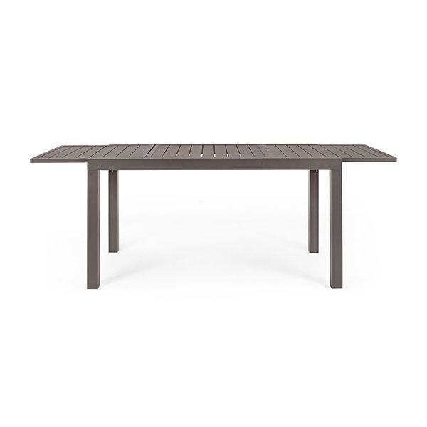 Tavolo da Giardino Rettangolare Allungabile Bizzotto Hilde 140-210X77X75CM in Alluminio Colore Coffee - 0662980