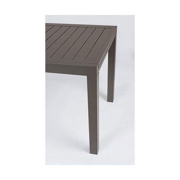 Tavolo da Giardino Rettangolare Allungabile Bizzotto Hilde 140-210X77X75CM in Alluminio Colore Coffee - 0662980