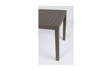 Tavolo da Giardino Rettangolare Allungabile Bizzotto Hilde 140-210X77X75CM in Alluminio Colore Coffee - 0662980