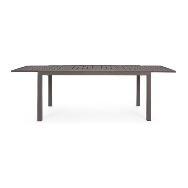 Tavolo da Giardino Rettangolare Allungabile Bizzotto Hilde 160-240X90X75CM in Alluminio Colore Coffee - 0662981