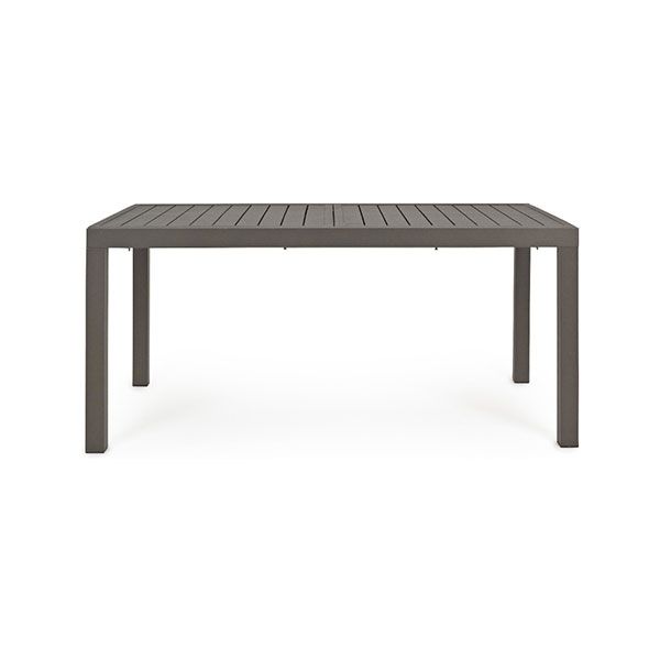 Tavolo da Giardino Rettangolare Allungabile Bizzotto Hilde 160-240X90X75CM in Alluminio Colore Coffee - 0662981