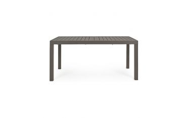 Tavolo da Giardino Rettangolare Allungabile Bizzotto Hilde 160-240X90X75CM in Alluminio Colore Coffee - 0662981