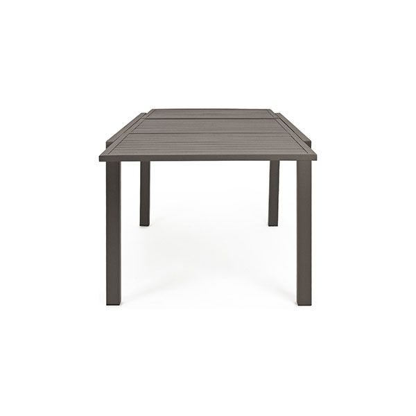 Tavolo da Giardino Rettangolare Allungabile Bizzotto Hilde 160-240X90X75CM in Alluminio Colore Coffee - 0662981