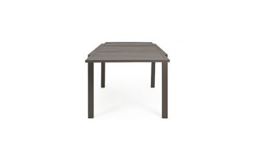 Tavolo da Giardino Rettangolare Allungabile Bizzotto Hilde 160-240X90X75CM in Alluminio Colore Coffee - 0662981