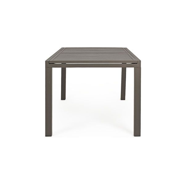 Tavolo da Giardino Rettangolare Allungabile Bizzotto Hilde 160-240X90X75CM in Alluminio Colore Coffee - 0662981