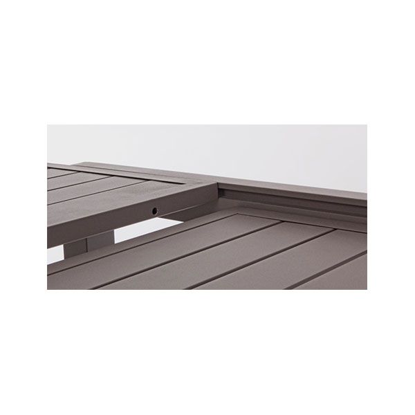 Tavolo da Giardino Rettangolare Allungabile Bizzotto Hilde 160-240X90X75CM in Alluminio Colore Coffee - 0662981