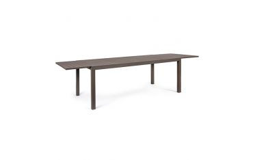 Tavolo da Giardino Rettangolare Allungabile Bizzotto Hilde 200-300X100X75CM in Alluminio Colore Coffee - 0663404