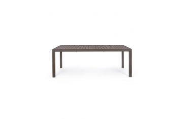 Tavolo da Giardino Rettangolare Allungabile Bizzotto Hilde 200-300X100X75CM in Alluminio Colore Coffee - 0663404