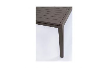 Tavolo da Giardino Rettangolare Allungabile Bizzotto Hilde 200-300X100X75CM in Alluminio Colore Coffee - 0663404