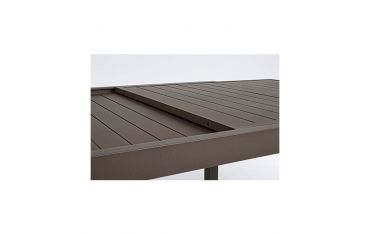 Tavolo da Giardino Rettangolare Allungabile Bizzotto Hilde 200-300X100X75CM in Alluminio Colore Coffee - 0663404