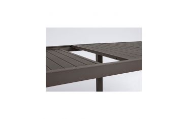Tavolo da Giardino Rettangolare Allungabile Bizzotto Hilde 200-300X100X75CM in Alluminio Colore Coffee - 0663404