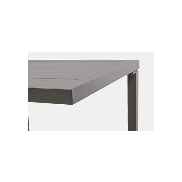 Tavolino da Giardino Rettangolare Fisso Bizzotto Hilde 40X40X40CM in Alluminio Colore Coffee - 0662916