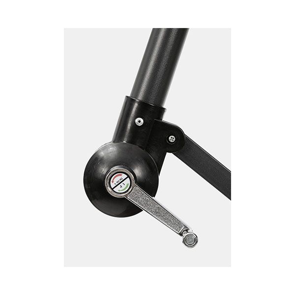 Ombrellone a Braccio Bizzotto Texas 3MT in Acciaio Verniciato Antracite Telo Poliestere Color Pavone - 0795697