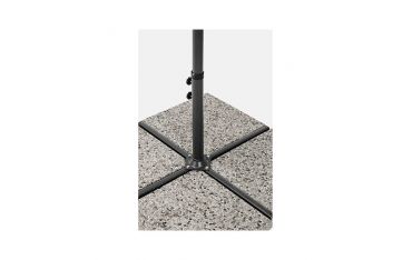 Ombrellone a Braccio Bizzotto Texas 3MT in Acciaio Verniciato Antracite Telo Poliestere Color Pavone - 0795697